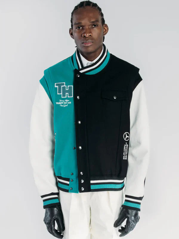 Tommy x Mercedes F1 Varsity Jacket
