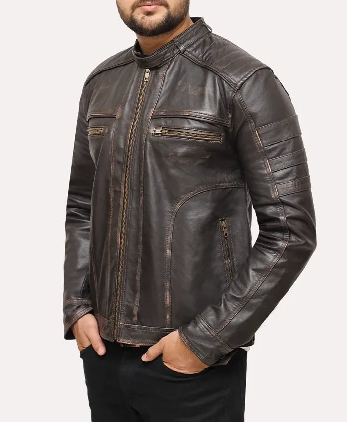Men’s Vintage Brown Leather Jacket