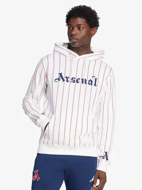 Mens-White-Arsenal-Hoodie