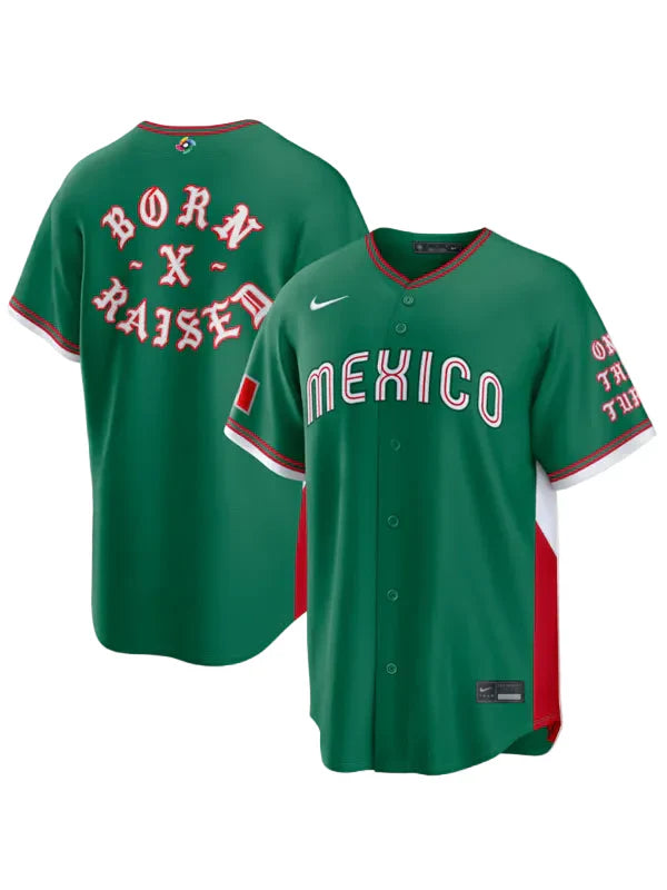 Mexico Baseball Nike x Born x Raised 2026 World Baseball Classic Jersey - Green