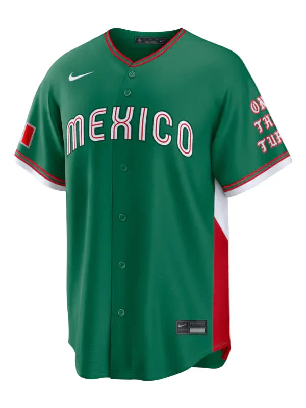 Mexico Baseball Nike x Born x Raised 2026 World Baseball Classic Jersey - Green