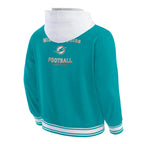 Miami Dolphins Aqua Cotton Hooded Jacket For Sale