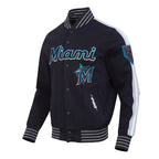Miami Marlins Current Logo Game Day Black Jacket For Men