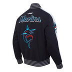 Miami Marlins Current Logo Game Day Black Jacket For Sale