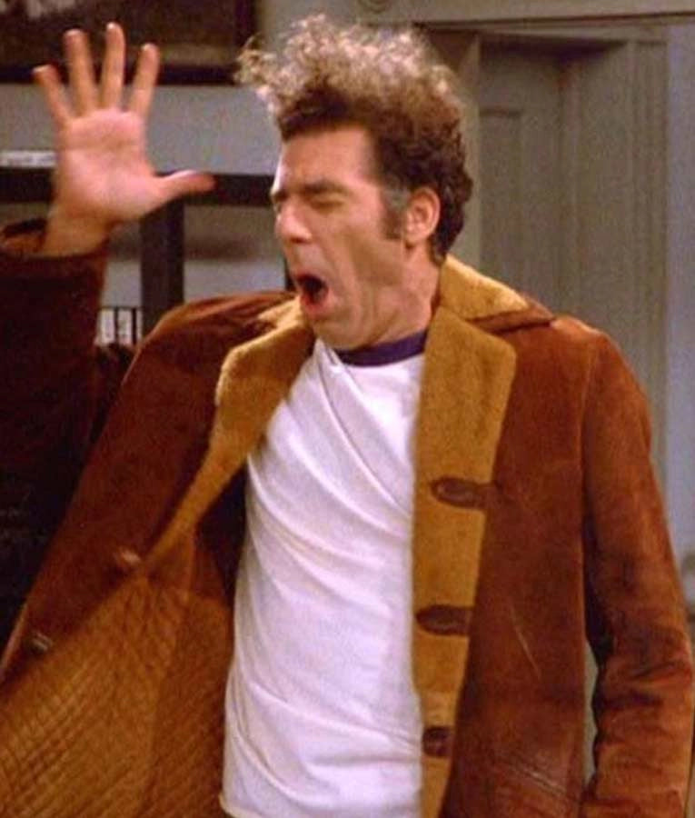 Seinfeld S09 Michael Richards Jacket With Shearling Collar