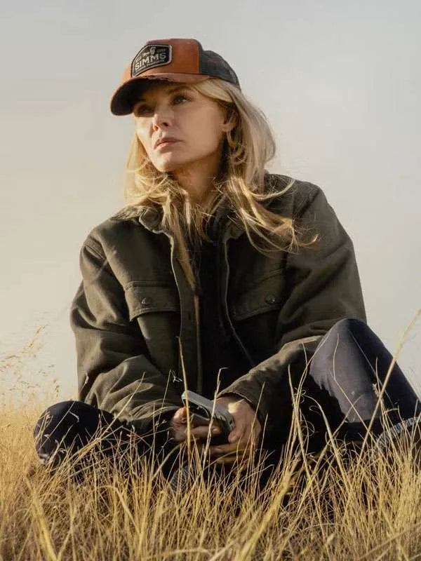Michelle Pfeiffer The Madison S01  New Brown Cotton Jacket