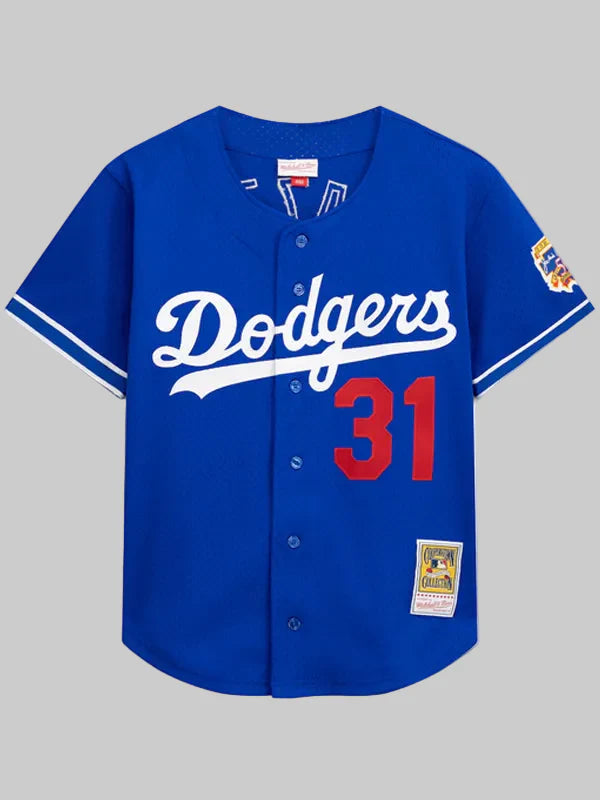 Mike-Piazza-Los-Angeles-Dodgers-Mesh-Batting-Practice-Royal-Blue-Jersey