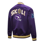 Minnesota Vikings Double Down Purple Satin Jacket For Sale