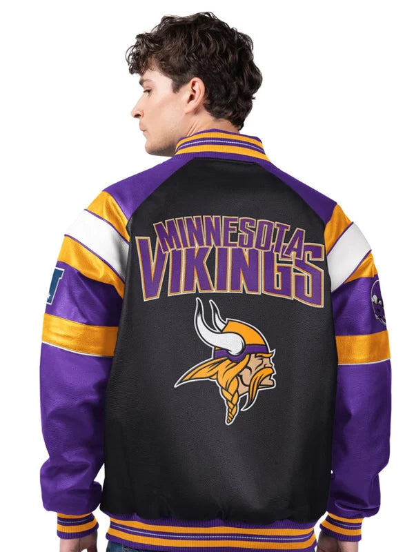 Minnesota Vikings Leather Jacket For Sale
