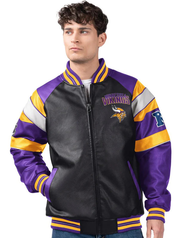 Minnesota Vikings Leather Jacket