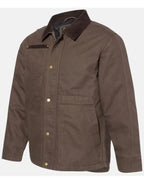 Moses Wilkinson Mens Brown Cotton Jacket Corduroy Collar