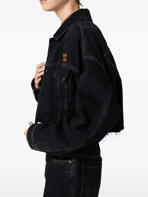 Miu Miu Denim Jacket Black