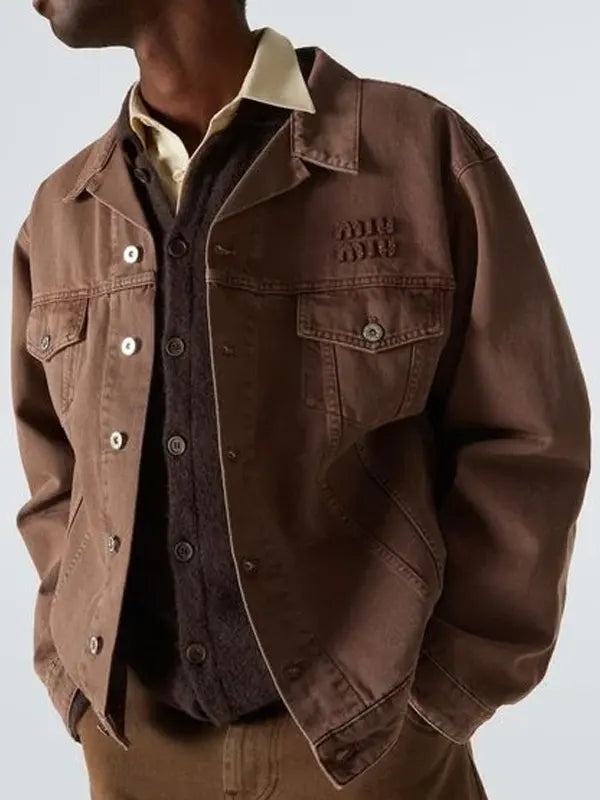 Miu Miu Denim Jacket Brown