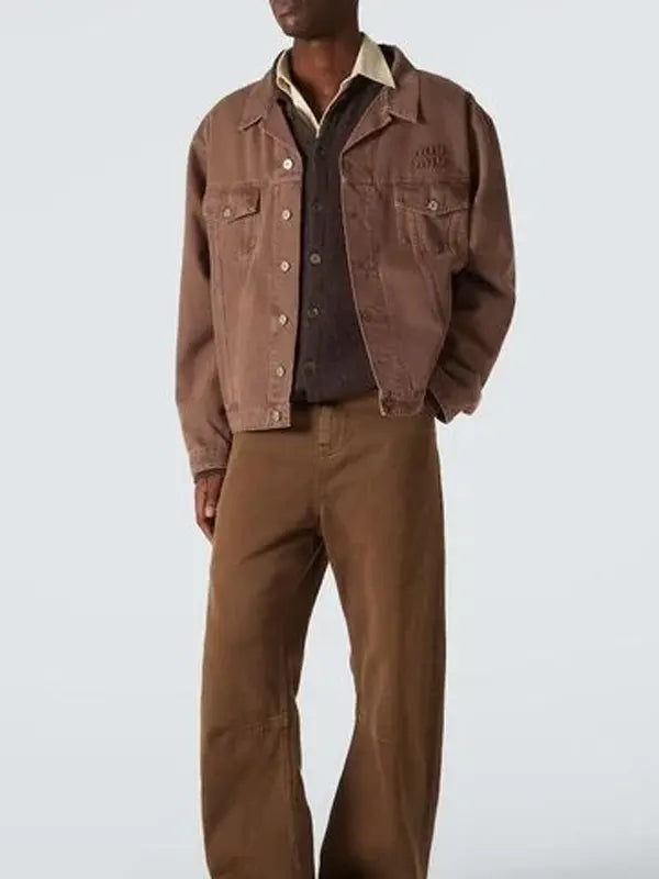 Miu Miu Denim Jacket Brown