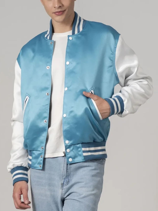 Modern-Light-Blue-Satin-Varsity-Jacket-Unisex