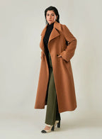 Modern women's wool coat