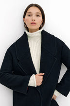 Modern wool coat women