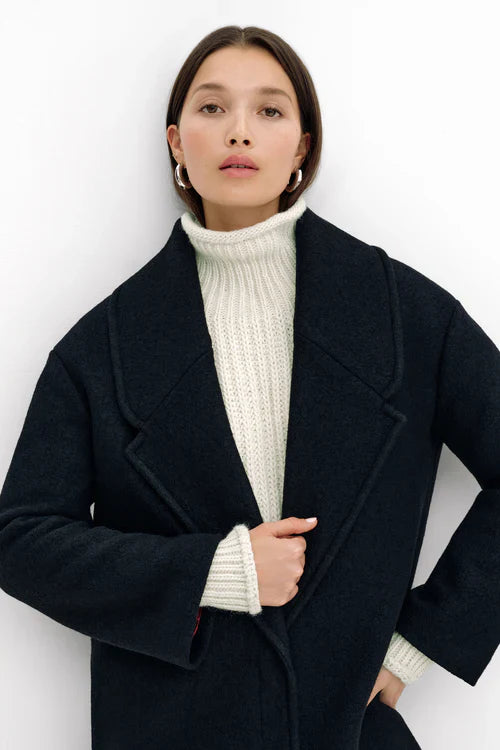 Modern wool coat women