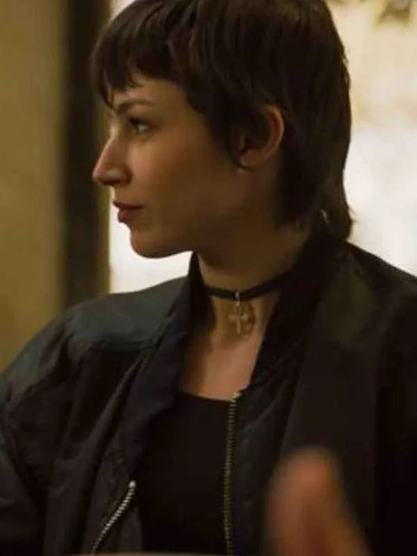 Money Heist ��rsula Corber�� Black Bomber Jacket