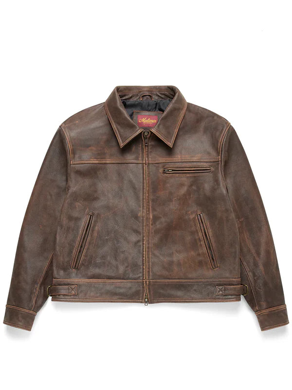 Mutimer Leather Jacket Brown