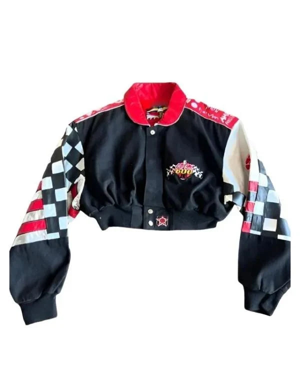 NASCAR Coca Cola 600 Black Cropped Jacket