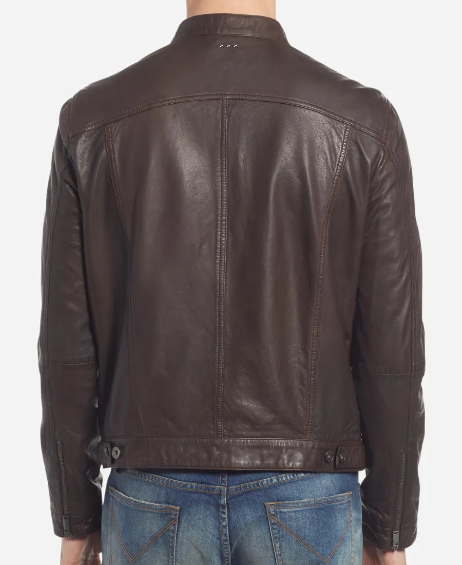 Dwayne Pride NCIS Origins S02 Brown Jacket