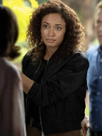 NCIS-Sydney-S03-Olivia-Swann-Bomber-Black-Jacket