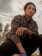 NCIS-Sydney-S03-Olivia-Swann-Bomber-Grey-Jacket