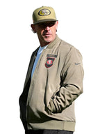 NFL-Kyle-Shanahan-49ers-Salute-to-Service-Bomber-Jacket-Olive
