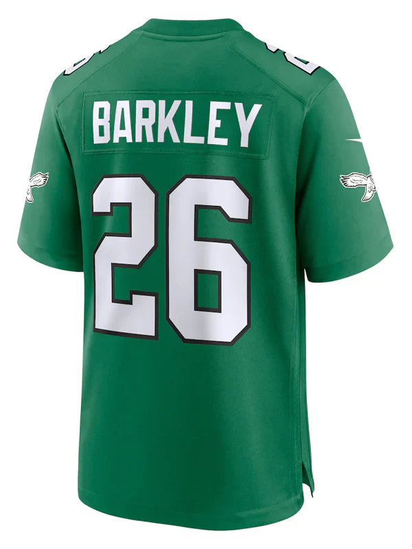 NFL-Saquon-Barkley-Kelly-Green-Jersey-Back-View