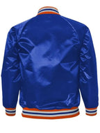 NHL-2023-New-York-Islanders-Blue-Satin-Varsity-Jacket
