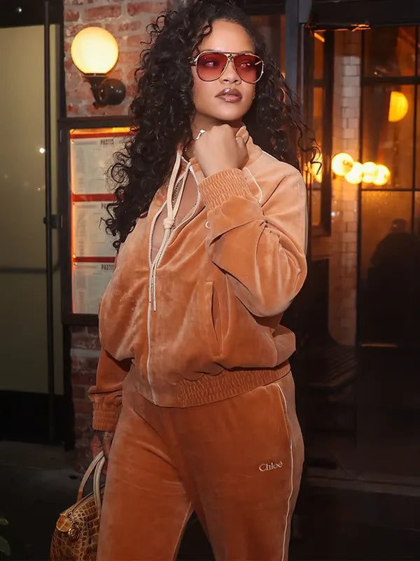 NYC Rihanna Velour Tracksuit