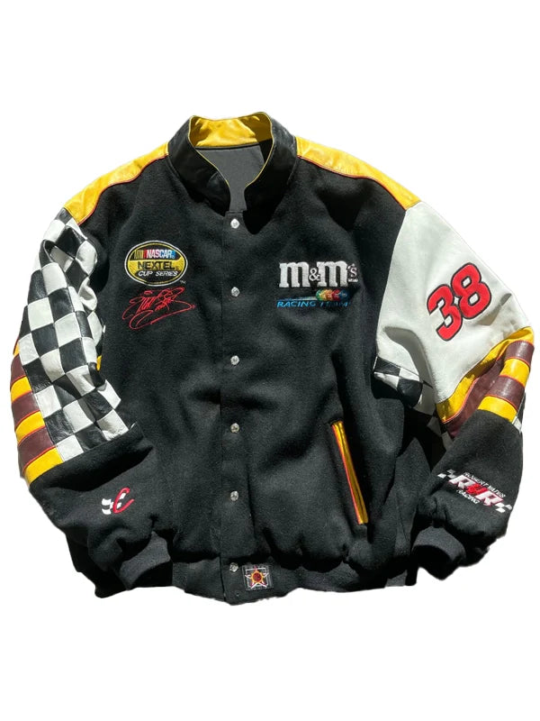 Nascar-M&M-Wool-And-Leather-Jacket