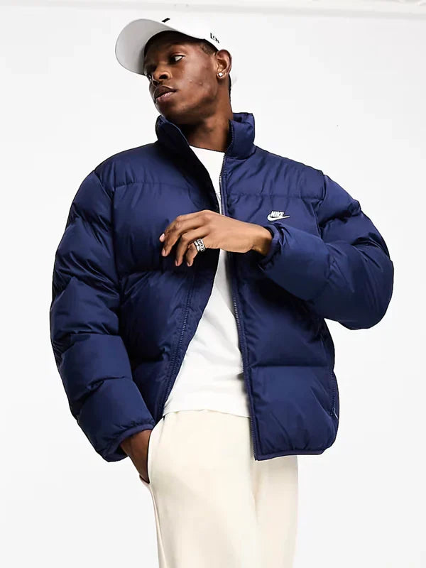 Navy Blue Nike Puffer Jacket For Sale