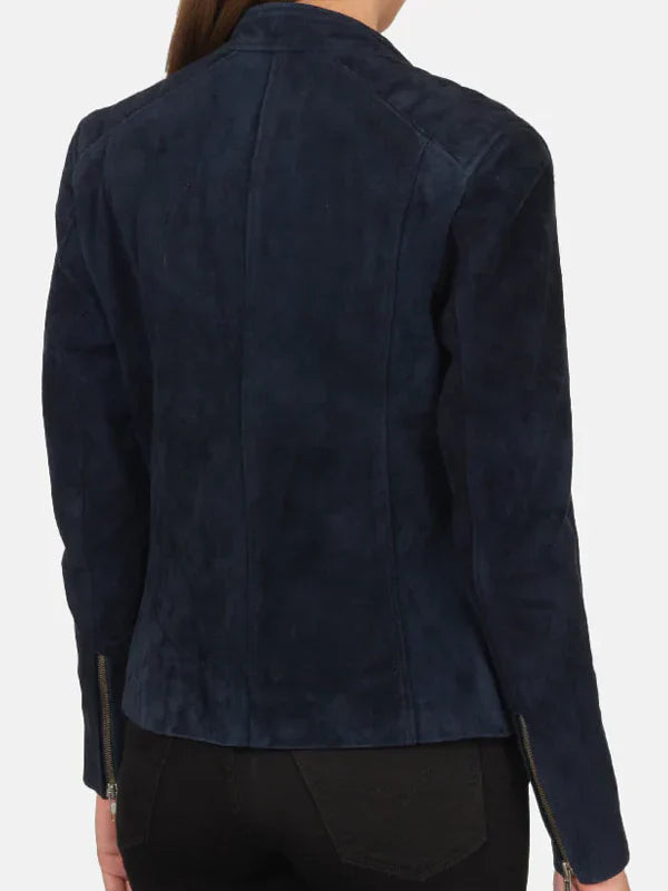 Navy Suede Jacket Sale
