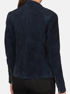 Navy Suede Jacket Sale