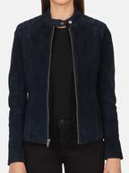 Navy Suede Jacket