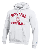 Nebraska-Volleyball-Hoodie-White