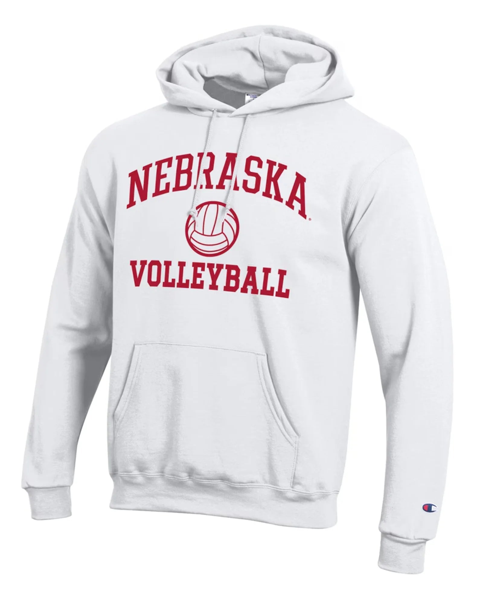 Nebraska-Volleyball-Hoodie-White