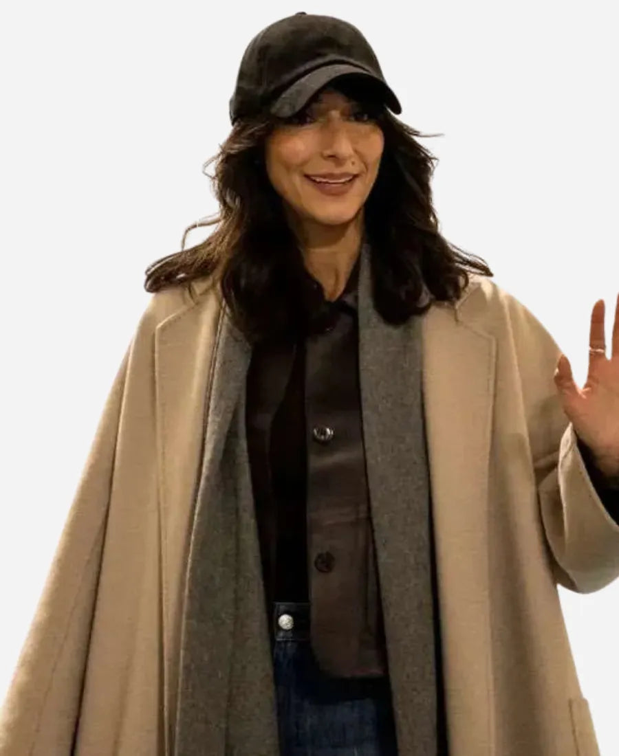 Nikki Reynard CIA 2026 Beige Coat