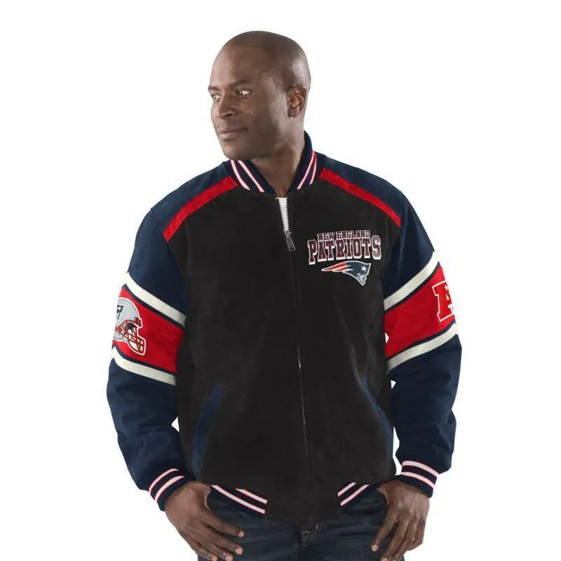 New England Patriots Suede Jacket For men