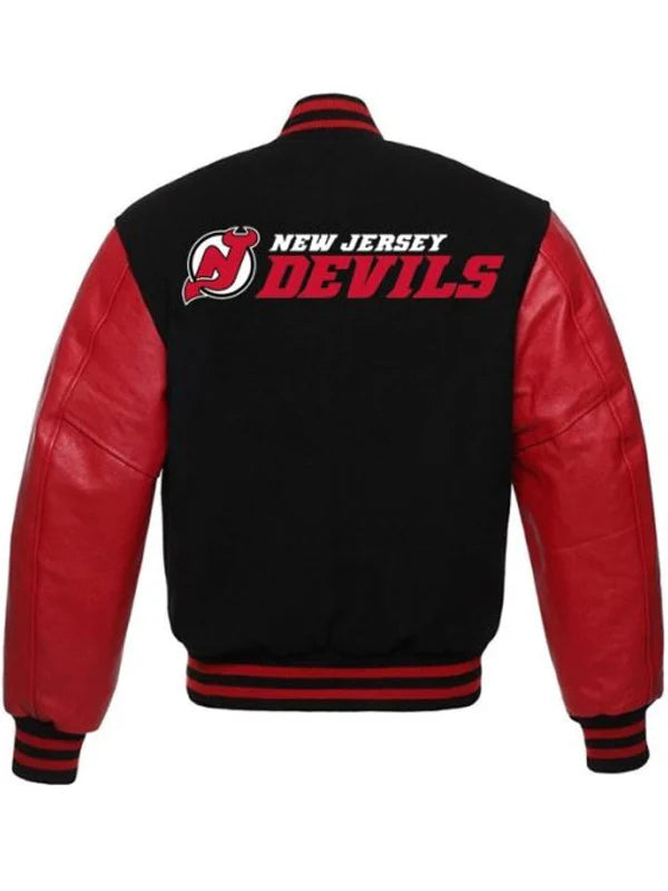 New-Jersey-Devils-Black-and-Red-Letterman-Varsity-Jacket