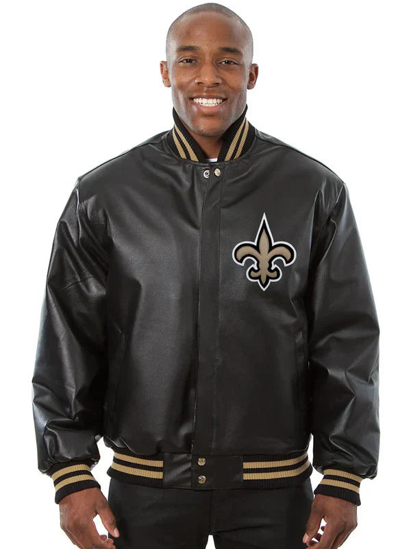 New Orleans Saints Leather Jacket For Sale
