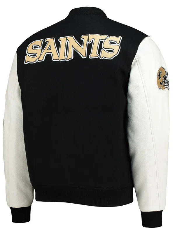New Orleans Saints Varsity Jacket For Men