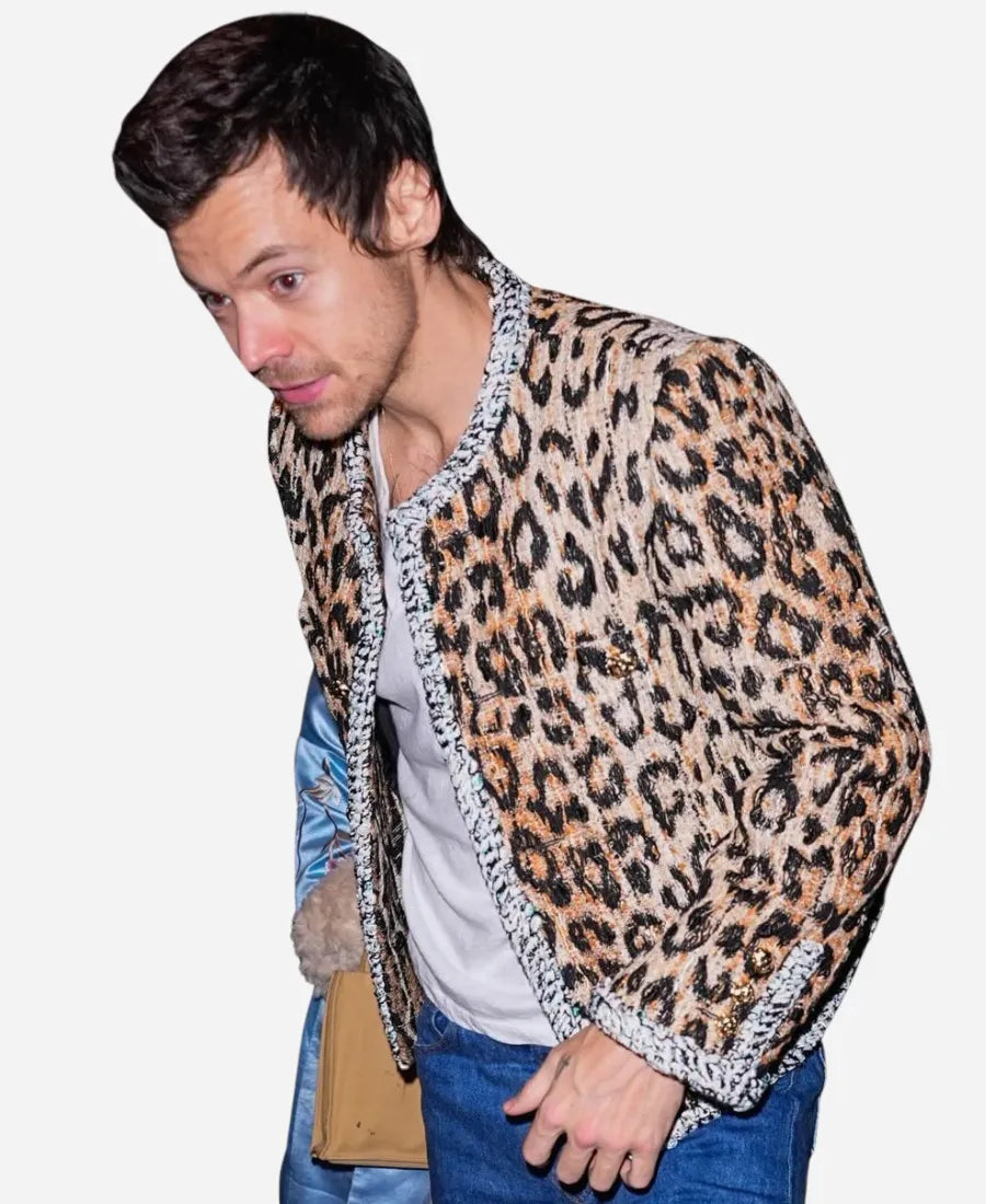 Harry Styles NYC 2026 Leopard Jacket