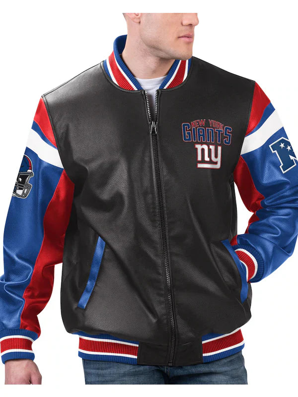New York Giants Leather Jacket For Sale