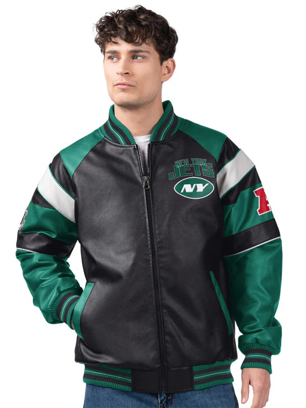 New York Jets Leather Jacket