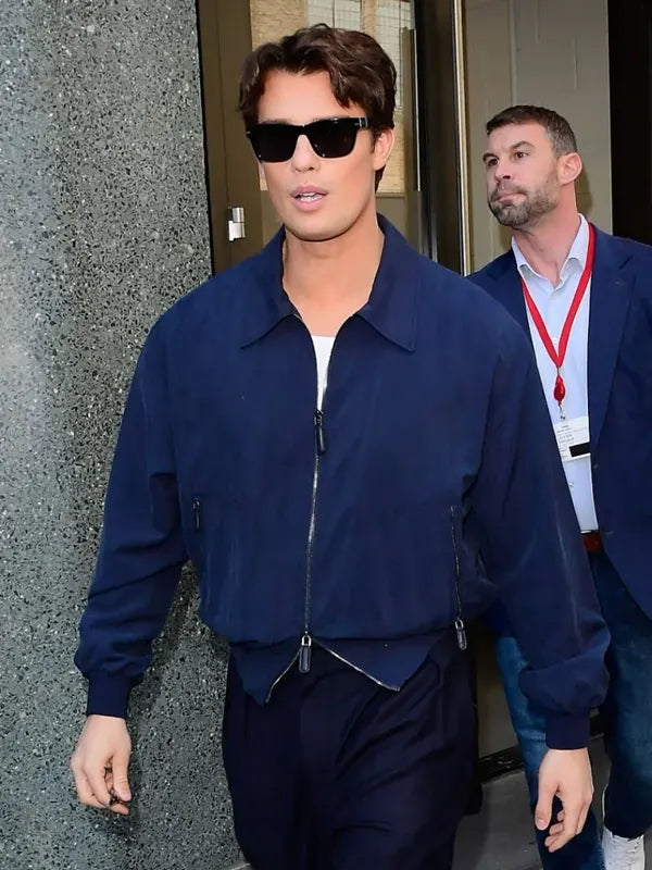New York City 2026 Nicholas Galitzine Blue Jacket