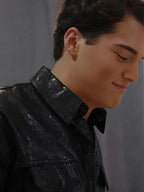 Next Gen Nyc S2 Brooks Marks Croc Black Leather Jacket