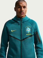 Nike-Brazil-National-Team-2026-Tech-Fleece-Windrunner-Raglan-Full-Zip-Green-Hoodie